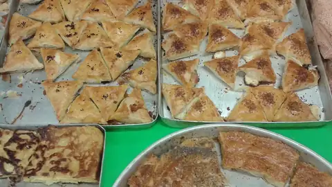 Trays of börek